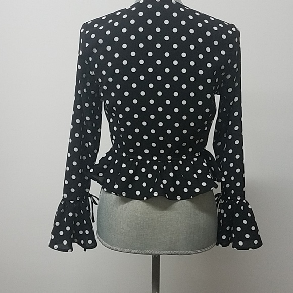 Polkadot peplum blouse - Picture 4 of 8